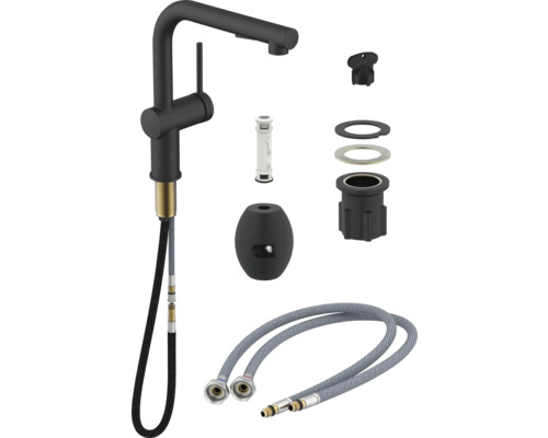 Kuchyňská baterie s montážním příslušenstvím