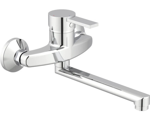 Dřezová baterie nástěnná páková SERIES SEVERN chrom 120248 Nástěnná kuchyňská baterie s otočným výtokem