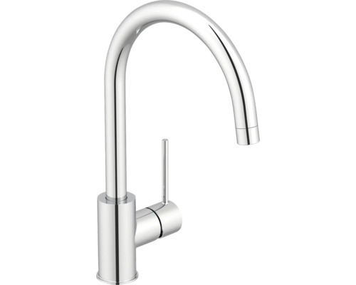 Kuchyňská baterie z kovu s vysokým výtokem