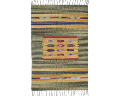 Kusový koberec Bakero Country 236 barevný 60x90 cm Koberec s třásněmi a pruhovaným vzorem
