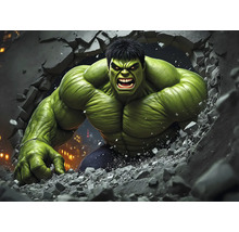 Ilustrace Hulka prorážejícího zeď sevřenou pěstí