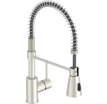 Kuchyňská baterie se spirálovým pružinovým hrdlem a výtokem
