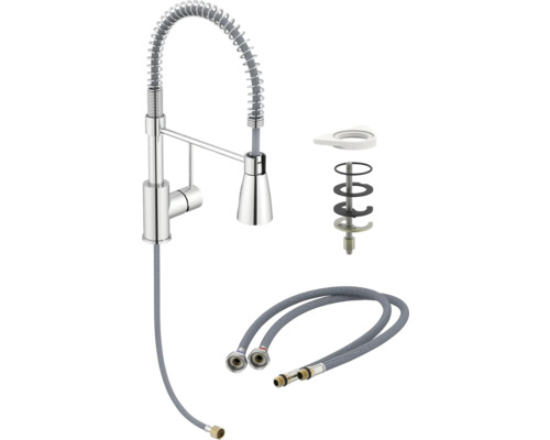 Kuchyňská baterie s hadicí a montážním materiálem