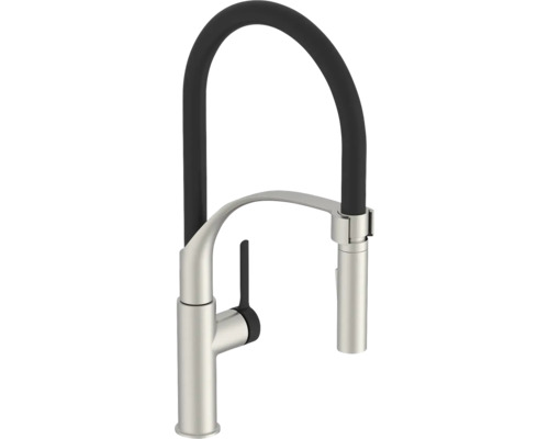 Kuchyňská baterie s vysokým, otočným výtokem a výsuvnou sprchou