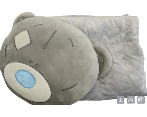 Polštář + deka Sada 2 v 1 "MTY" Polštář s motivem medvěda