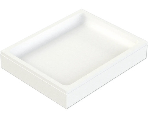 Čtvercová sprchová vanička ze sanitárního akrylátu