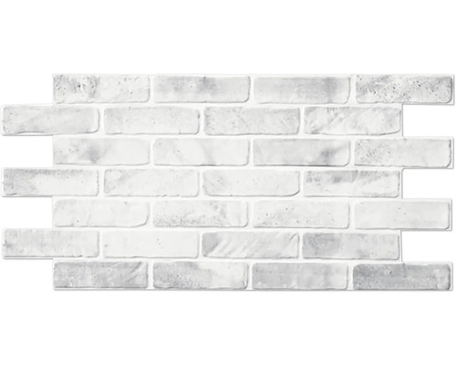 PVC panel na stěnu 110 Brick dirty 95,5 x 49,5 cm Dekorativní kamenná stěna s cihlovým vzorem pro interiér