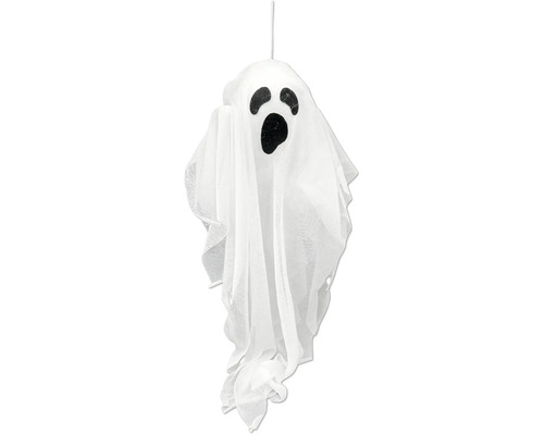 Závěsná dekorace duch 50 cm bílá Závěsný halloweenský duch k dekoraci