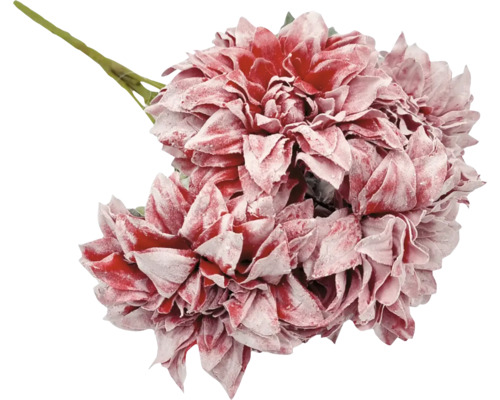 Umělá kytice chryzantéma 5 květů žíhaná 46 cm Dekorativní umělá květina s květní hlavou