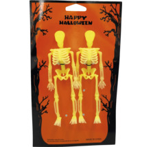 Dekorativní halloweenské kostry v balení po dvou pro strašidelnou párty