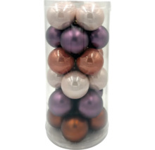 Sortiment vánočních koulí v průhledném obalu