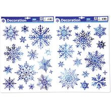 Dekorativní okenní samolepky se vzorem sněhových vloček