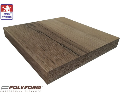 Dekorativní deska s dřevěnou strukturou a pečetí kvality Český výrobek