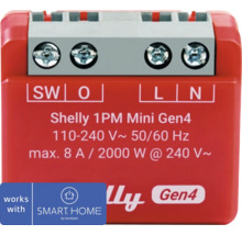 Shelly 1PM Mini Gen4 měřič výkonu pro inteligentní ovládání
