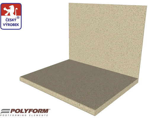 Kuchyňská pracovní deska se zadní deskou