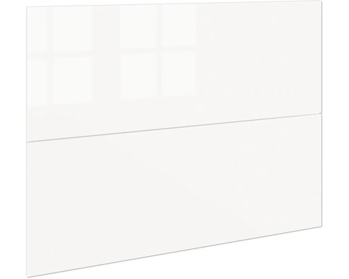 Kuchyňské čelo v lesklé bílé barvě