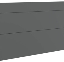 Tři šedé čela zásuvek pro koupelnový nábytek