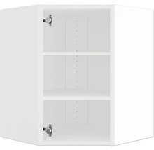 Bílá závěsná skříňka se třemi úložnými přihrádkami