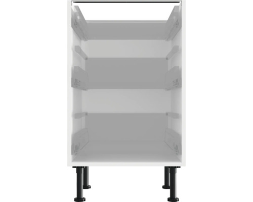 Bílá spodní kuchyňská skříňka se třemi zásuvkami