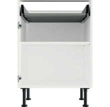 Bílá kuchyňská spodní skříňka s výsuvem a nožičkami