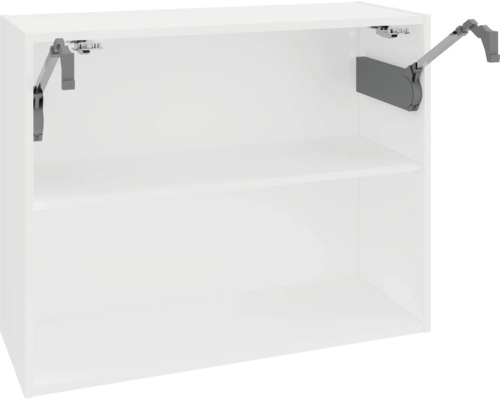 Korpus závěsné skříňky Piccante Smart 90 × 33 × 70,4 cm soft bílá matný Bílá závěsná skříňka s policí a kováním