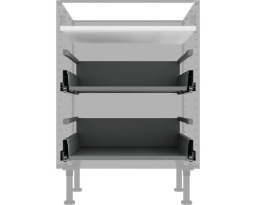 Skříň se dvěma úložnými zásuvkami