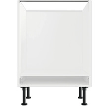 Bílá spodní skříňka s černýma nohama do koupelny nebo kuchyně