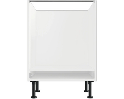 Bílá spodní skříňka s černýma nohama do koupelny nebo kuchyně