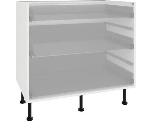 Kuchyňská spodní skříňka se třemi zásuvkami a nožičkami