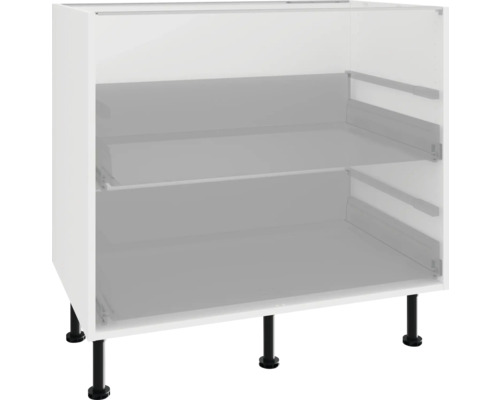 Kuchyňská spodní skříňka se dvěma zásuvkami a nožičkami