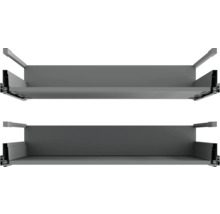 Dva zásuvkové prvky pro konstrukci kuchyní nebo nábytku.