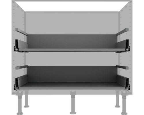 Šedá vložka do zásuvky pro kuchyňskou skříňku