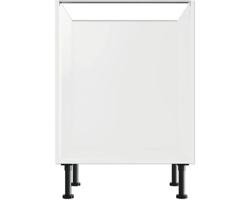 Spodní skříňka kuchyňského nábytku s černými nožičkami