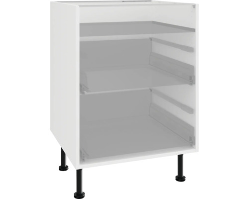 Spodní skříňka se dvěma policemi a nožičkami