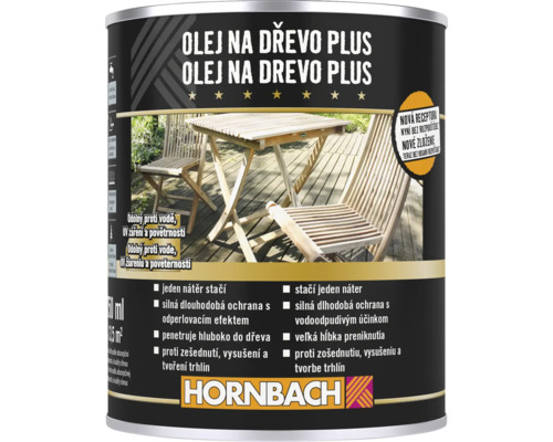 Plechovka oleje na dřevo Plus pro exteriér