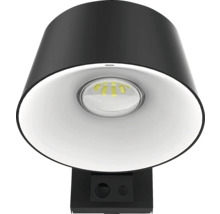 Černé LED nástěnné svítidlo