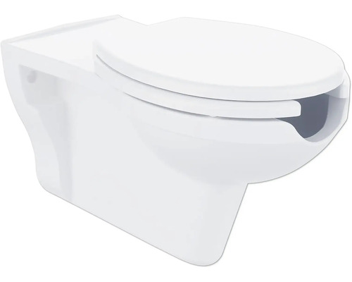 Závěsný hlubokosplachovací klozet s WC sedátkem