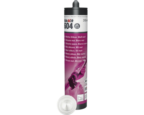Akkit 604 matný silikon bílý, 310 ml