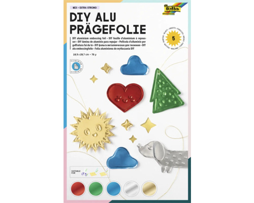 DIY embosovací hliníková fólie Sada DIY hliníkové ražební fólie s motivy