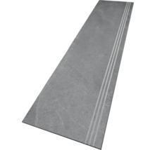 Kamenný schodišťový stupeň se třemi drážkami pro bezpečnost chůze