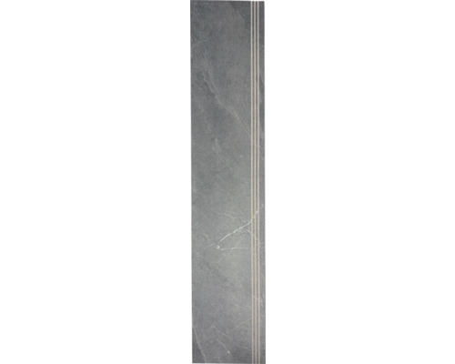 Schodová dlaždice z kameniny se třemi ozdobnými liniemi