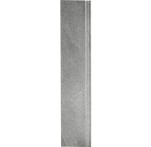 Šedá schodová dlaždice se třemi drážkami