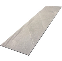 Šedá dlaždice s hranou schodu pro schody