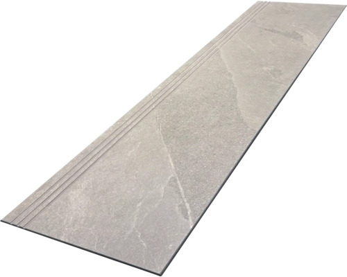 Šedá dlaždice s hranou schodu pro schody