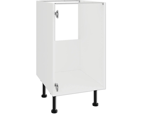 Kuchyňská spodní skříňka s černými nohami a panty