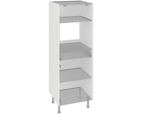 Korpus midi skříňky Piccante Smart 60 × 55,5 × 176,6 cm soft bílá matný Kuchyňská spodní skříňka s policemi