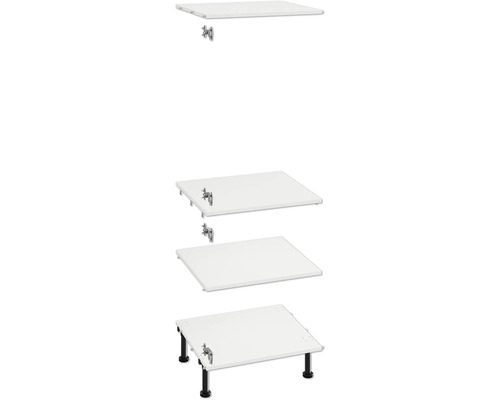 Montážní příklady umyvadla s konzolami, polosloupy a nožičkami