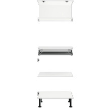 Koupelnový nábytek s umyvadlovou deskou a závěsným kováním