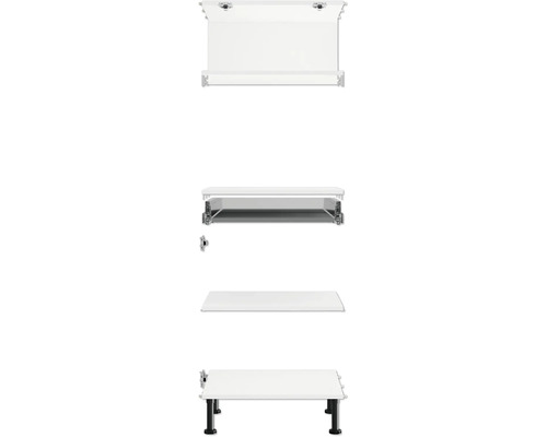 Koupelnový nábytek s umyvadlovou deskou a závěsným kováním