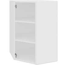 Bílá závěsná skříňka se třemi přihrádkami